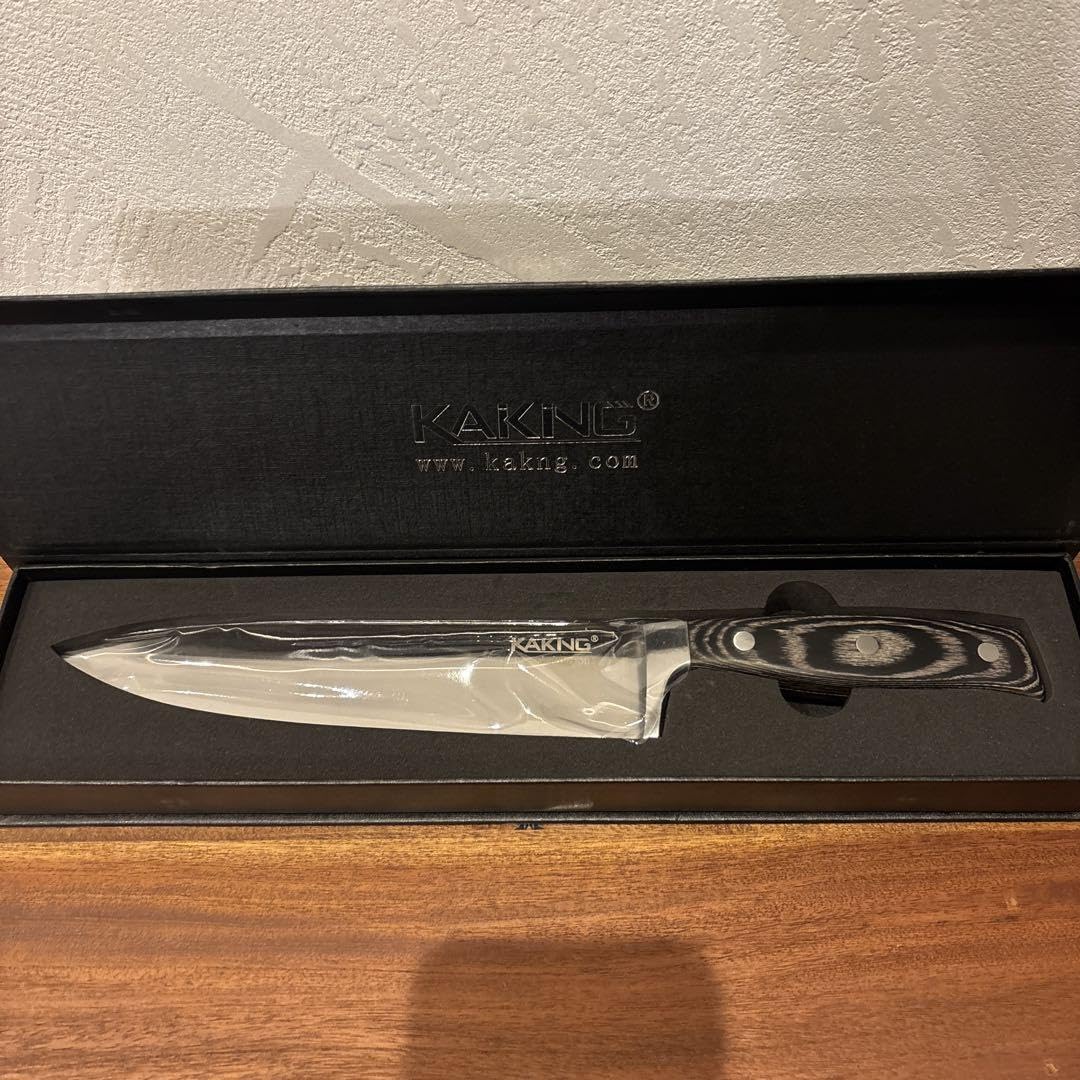 KAKNG　三徳包丁 Amazon.co.jp: KAKNG 三徳包丁 業務用にも！《》専用ケース付き